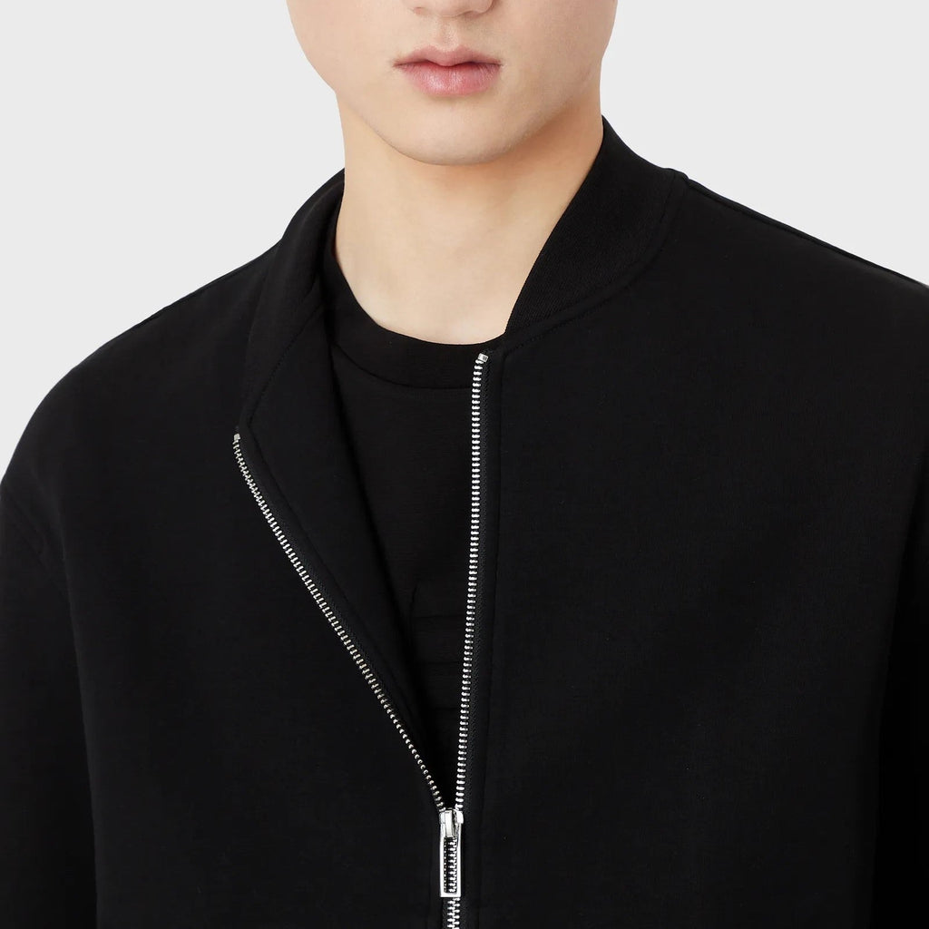 Emporio Armani Double Jersey Casual Jacket 3R1MDF 1JHSZ 0999 Black