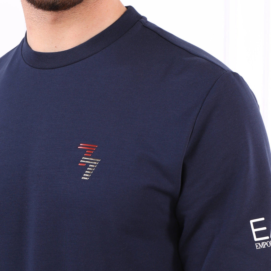 EA7 Sweatshirt 3RPM06 PJLIZ 1554 Navy Blue