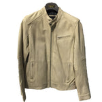 Politix Beige Leather Jacket