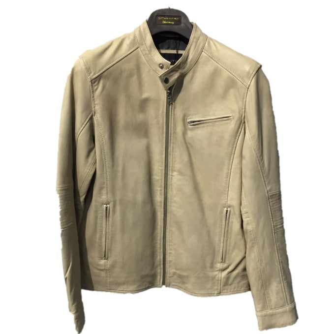 Politix Beige Leather Jacket