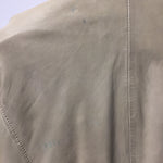 Politix Beige Leather Jacket