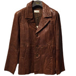 Politix  Brown Leather Jacket