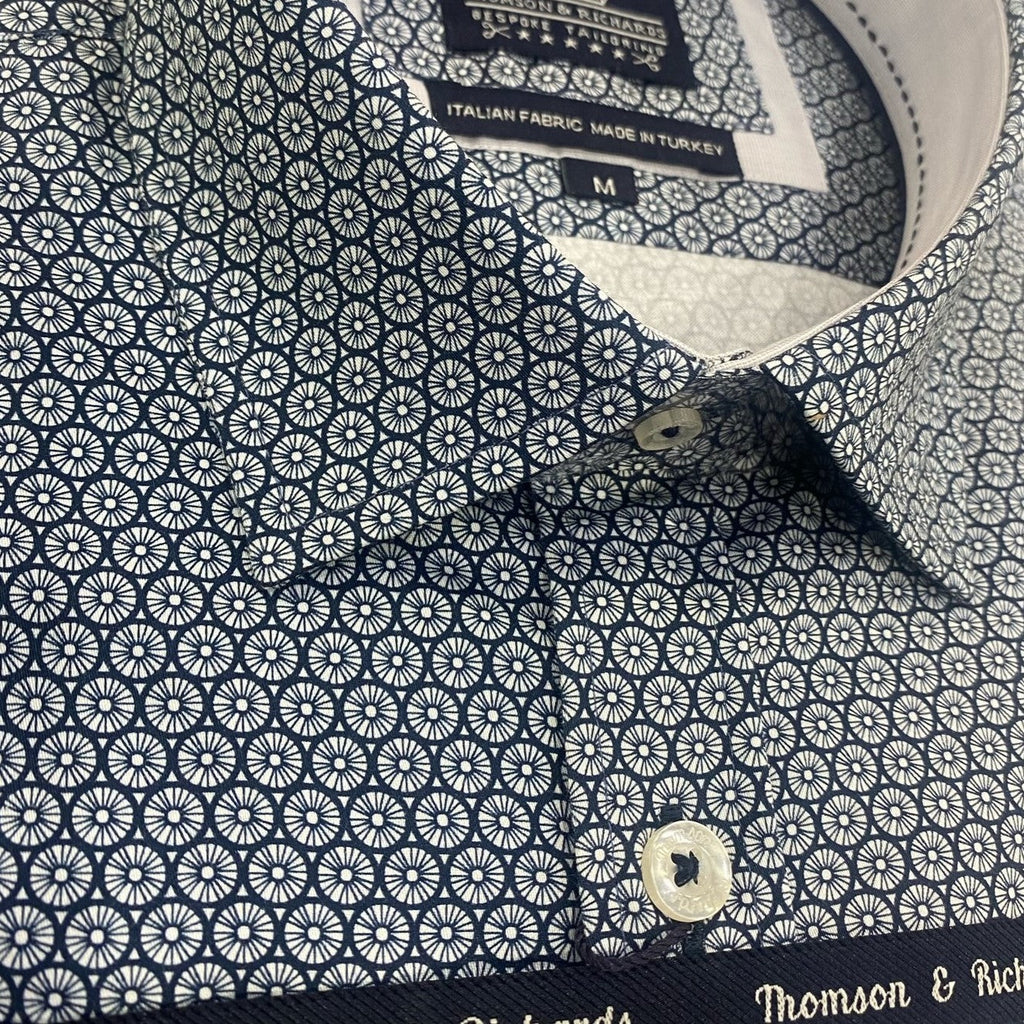 Thomson & Richards Deepak Navy Shirt