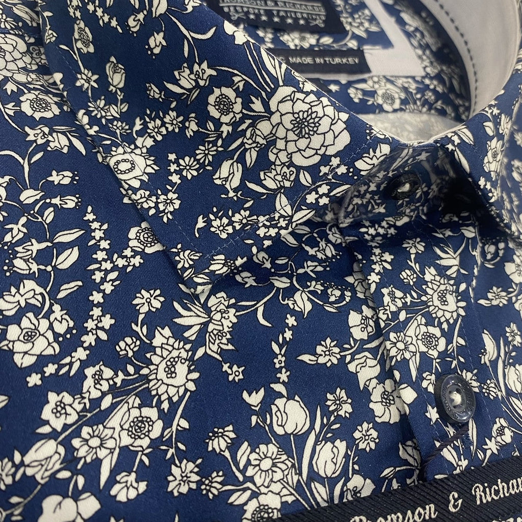 Thomson & Richards Ward Navy Shirt