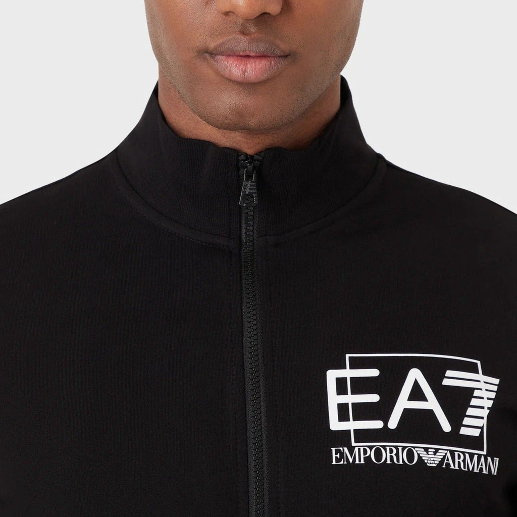 EA7 Zip Sweatshirt Black 3RPM61 PJ05Z 1200