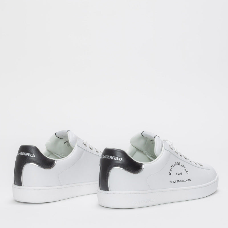 Karl Lagerfeld White Leather Trainers KL51541 011