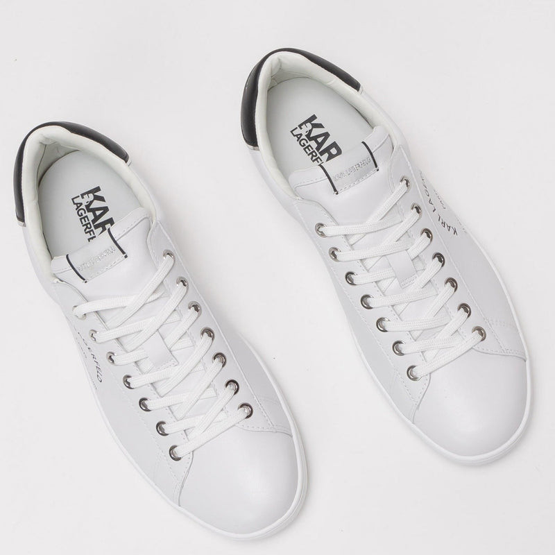 Karl Lagerfeld White Leather Trainers KL51541 011