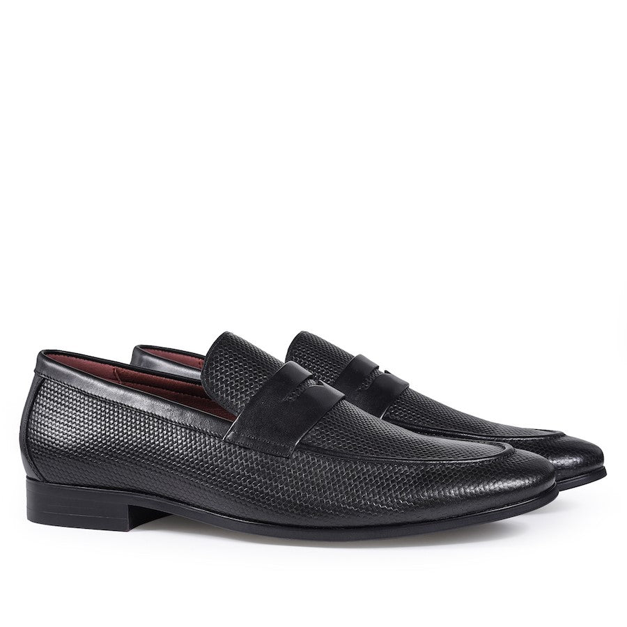 Julius Marlow Lapel Black Loafers